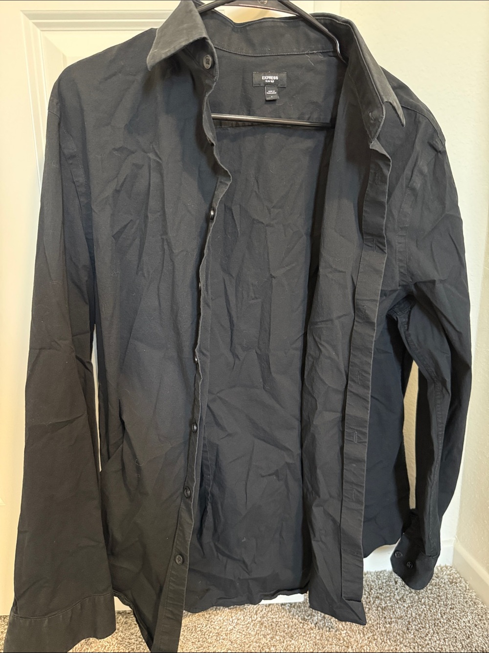 Express Men's Black Lightweight Shirt Jacket